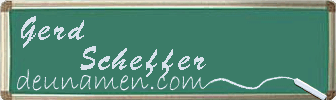 Gerd Scheffer Visitenkarte
